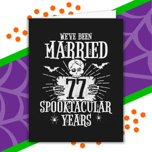 Halloween Spooktacular 77th Wedding Jubileum Kaart