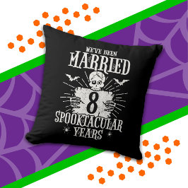 Halloween Spooktacular 8e huwelijksverjaardag Kussen