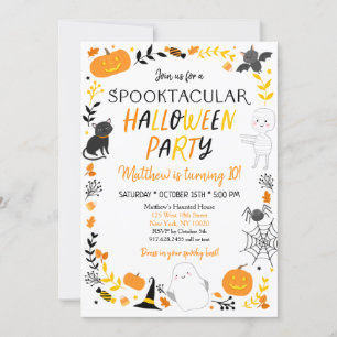 Halloween Spooktacular Birthday Kaart