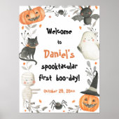 Halloween Spooktacular Birthday Welcome Poster (Voorkant)