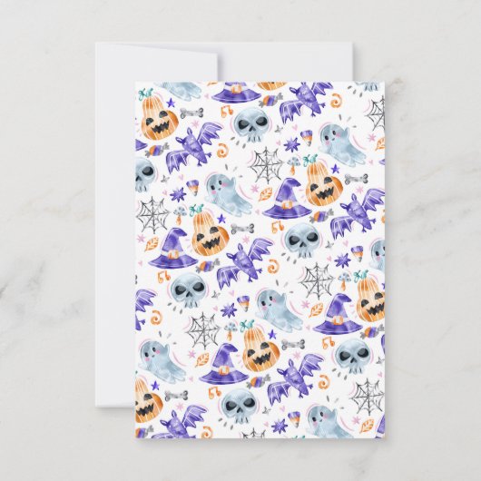 Halloween Spooktacular Boo Verjaardag Uitnodiging (Achterkant)