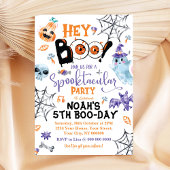 Halloween Spooktacular Boo Verjaardag Uitnodiging