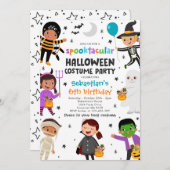 Halloween Spooktacular Costume Verjaardagsfeest Kaart (Voorkant / Achterkant)