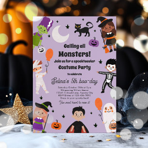 Halloween Spooktacular Costume Verjaardagsfeest Kaart
