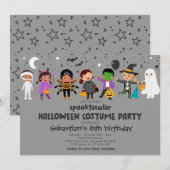 Halloween Spooktacular Costume Verjaardagsfeest Kaart (Voorkant / Achterkant)