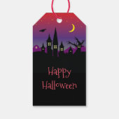 Halloween Spooktacular Creepy Haunted Castle Party Cadeaulabel (Achterkant)