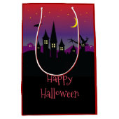 Halloween Spooktacular Creepy Haunted Castle Party Medium Cadeauzakje (Voorkant)