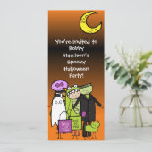 Halloween Spooktacular Custom Invation Kaart (Staand voorkant)