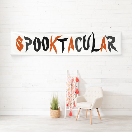 Halloween Spooktacular Feest Spandoek (Insitu)