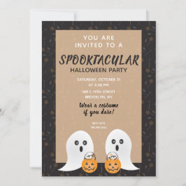Halloween Spooktacular Geesten Trick or Treaten Kaart