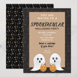Halloween Spooktacular Geesten Trick or Treaten Kaart
