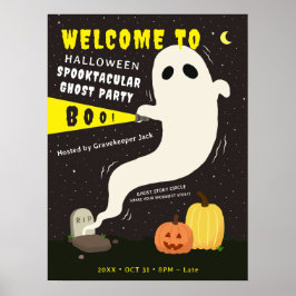 Halloween Spooktacular Geestenfeest Welkom Poster