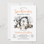 Halloween Spooktacular Gekke Goose 1st Birthday Kaart (Voorkant)