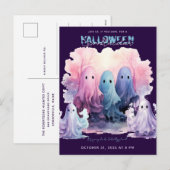 Halloween Spooktacular Ghouls Party Feestdagenkaart (Voorkant / Achterkant)