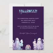 Halloween Spooktacular Ghouls Party Kaart (Achterkant)