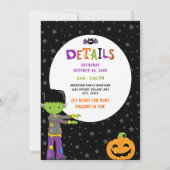 Halloween Spooktacular Girls 6e verjaardag Kaart (Achterkant)