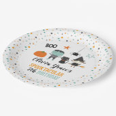 Halloween Spooktacular Kids Verjaardagspapier Bord (Gekanteld)