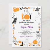 Halloween Spooktacular Oh Boy Baby shower Kaart (Voorkant)