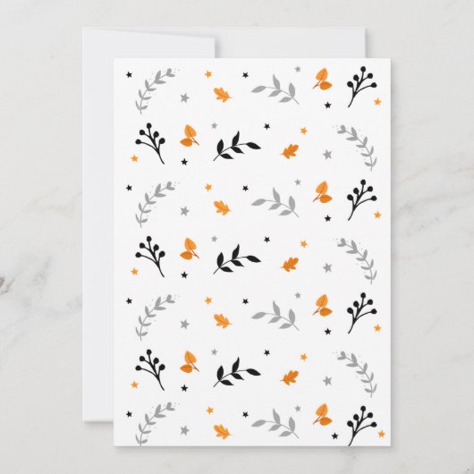 Halloween Spooktacular Oh Boy Baby shower Kaart (Achterkant)