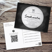 Halloween Spooktacular Owl QR Code Social Media Briefkaart