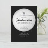 Halloween Spooktacular Owl QR Code Social Media Kaart (Staand voorkant)