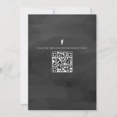 Halloween Spooktacular Owl QR Code Social Media Kaart (Achterkant)
