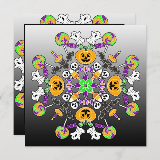 Halloween Spooktacular Party Invite Save The Date (Voorkant / Achterkant)