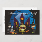Halloween Spooktacular Party! Kaart (Voorkant / Achterkant)