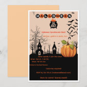 Halloween Spooktacular Party Kaart (Voorkant / Achterkant)