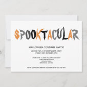 Halloween Spooktacular Party Striped Pattern Kaart (Voorkant)