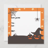 Halloween Spooktacular Persoonlijk Kaart (Achterkant)