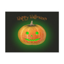 Halloween Spooktacular Pumpkin Smile Groen Licht