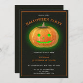 Halloween Spooktacular Pumpkin Smile Grunge Kaart (Voorkant / Achterkant)