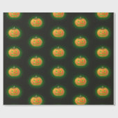Halloween Spooktacular Pumpkin Smile Pattern Cadeaupapier (Vlak)
