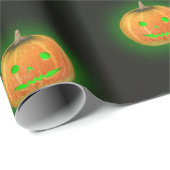 Halloween Spooktacular Pumpkin Smile Pattern Cadeaupapier (Rol Hoek)