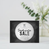 Halloween Spooktacular Sale Owl QR Code Website Briefkaart (Staand voorkant)