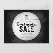 Halloween Spooktacular Sale Owl QR Code Website Briefkaart (Voorkant)