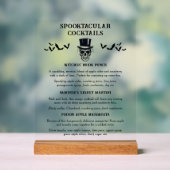  Halloween Spooktacular Signature Cocktail Acryl Bord (Neutraal)