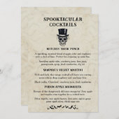 Halloween Spooktacular Signature Cocktail Menu (Voorkant / Achterkant)