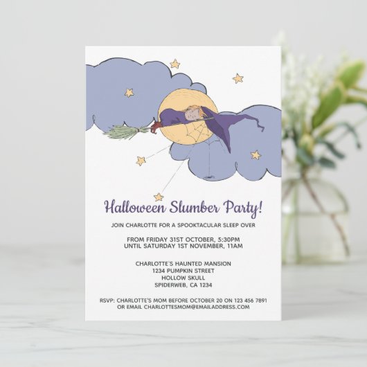 Halloween Spooktacular Slumber Party Kaart (Staand voorkant)