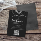Halloween Spooktacular Spider QR Code Social Media Kaart