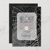 Halloween Spooktacular | Spider Web Party Uitnodig Kaart (Voorkant / Achterkant)