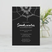 Halloween Spooktacular Spider Web QR Code Map Kaart (Staand voorkant)