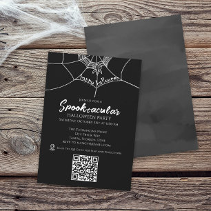 Halloween Spooktacular Spider Web QR Code Map Kaart