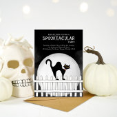 Halloween Spooktacular Spooky Black Cat Kaart