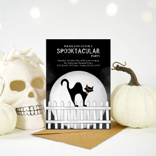 Halloween Spooktacular Spooky Black Cat Kaart