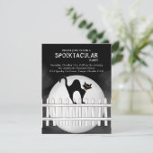 Halloween Spooktacular Spooky Black Cat Kaart (Staand voorkant)