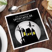 Halloween Spooktacular Spooky Haunted House Witch Servet