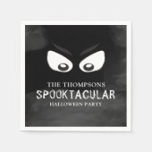 Halloween Spooktacular Spooky Scary Ghost Eyes Servet (Voorkant)