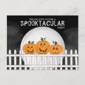 Halloween Spooktacular Spooky Whimsical Pumpkins Briefkaart (Voorkant)